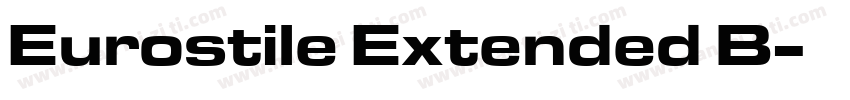 Eurostile Extended B字体转换